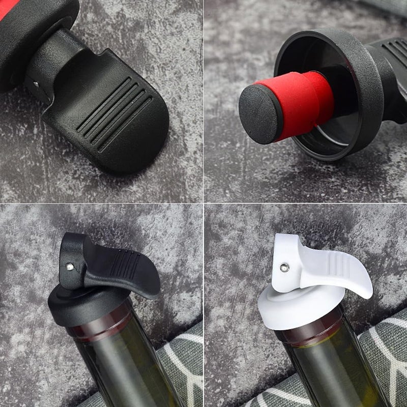 Luckam 10Pcs   Stoppers, Champagne Stoppers, Reusable Sparkling   Bottle Stopper, Vacuum Bottle Stoppers to Keeping   Fresh,   Bottle Corks for Standard Bottle - Image 4