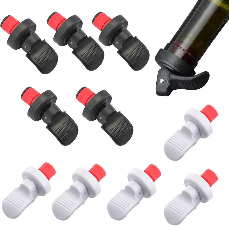 Luckam 10Pcs   Stoppers, Champagne Stoppers, Reusable Sparkling   Bottle Stopper, Vacuum Bottle Stoppers to Keeping   Fresh,   Bottle Corks for Standard Bottle - Image 1