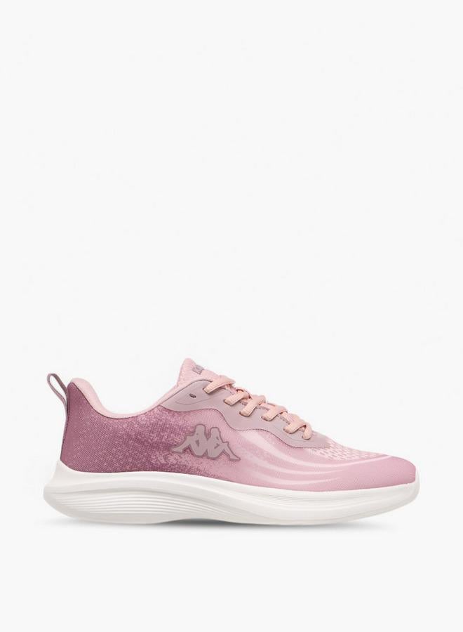 Kappa Women's Logo Print Sports Shoes with Lace-Up Closure - Image 3