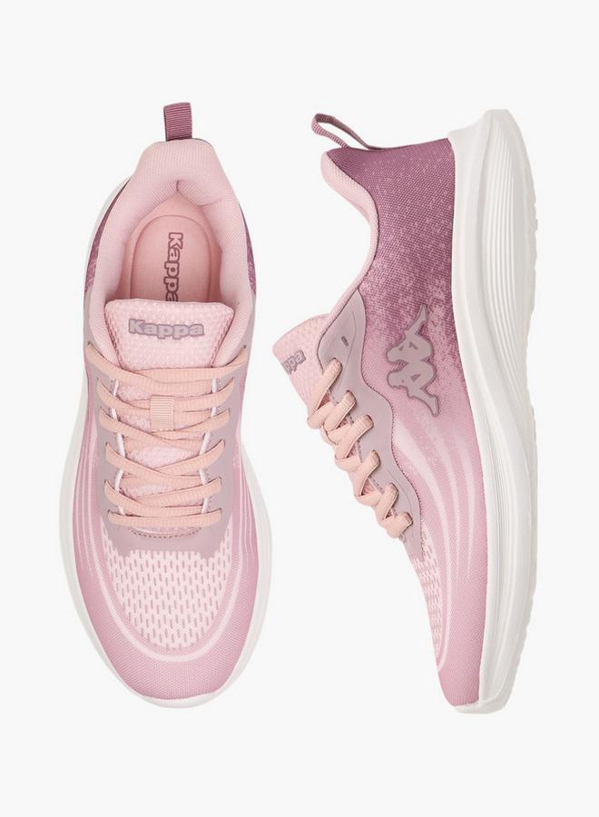 Kappa Women's Logo Print Sports Shoes with Lace-Up Closure - Image 2
