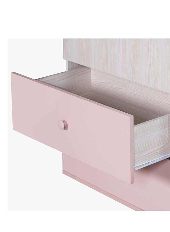 Home Box Anna 3-Door And 2-Drawers Wardrobe With Mirror 120x198.5x50 cm  - Image 2