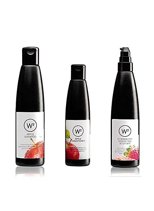 W2 W2 Celebration Pack Shampoo 200 Ml Conditioner Apple 100 Ml Body Spa Strawberry 200 Ml  - Image 1