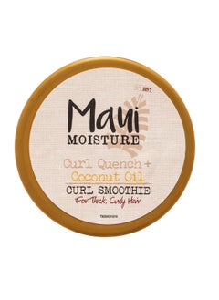 MAUI MOISTURE Maui Moisture Curl Quench + Coconut Oil Hydrating Curl Smoothie, Creamy Silicone-Free Styling Cream for Tight Curls, Braids, Twist-Outs & Wash & Go Styles, Vegan & Paraben-Free, 12 Ounce  - Image 3