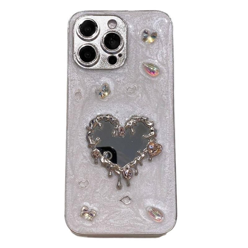 غطاء واقي بAcrylic، Mirror، حماية من السقوط، مقاوم للخدش، مقاوم للصدمات لـ iPhone 14 / 14 Plus / 14 Pro / 14 Pro Max مع مرآة من الأكريليك - Layan Lure - Image 5