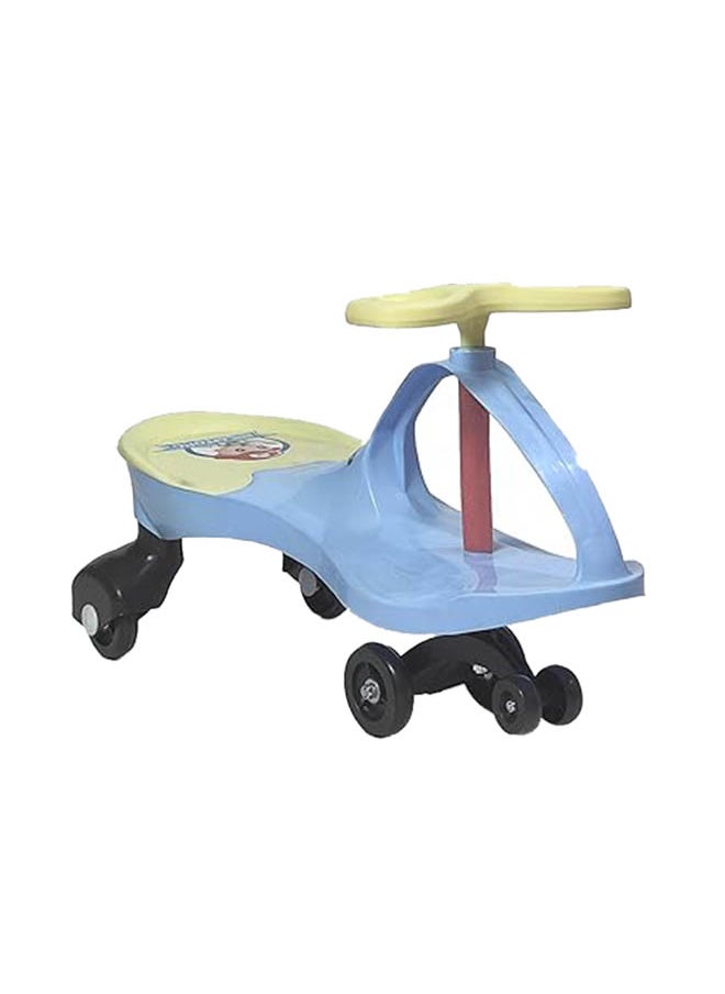 AL BADER Misura Twister Magic Ride on Kids Car, Kids Ride-On Twist Car With No Batteries, Push Ride on Toy Baby Car For Ages 2-6 Years, Swing Car Sliding PU Wheels Swing Anti-rollover Walker, Blue  - Image 1