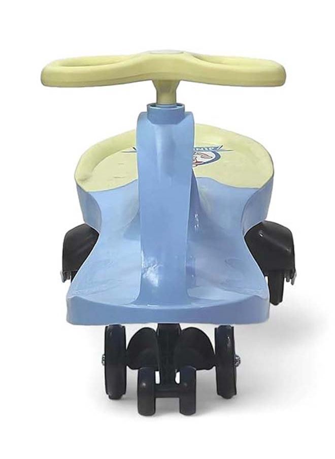 AL BADER Misura Twister Magic Ride on Kids Car, Kids Ride-On Twist Car With No Batteries, Push Ride on Toy Baby Car For Ages 2-6 Years, Swing Car Sliding PU Wheels Swing Anti-rollover Walker, Blue  - Image 2