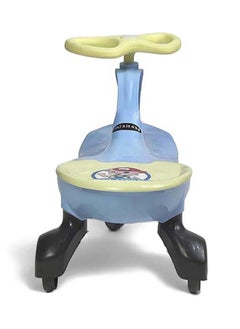 AL BADER Misura Twister Magic Ride on Kids Car, Kids Ride-On Twist Car With No Batteries, Push Ride on Toy Baby Car For Ages 2-6 Years, Swing Car Sliding PU Wheels Swing Anti-rollover Walker, Blue  - Image 3