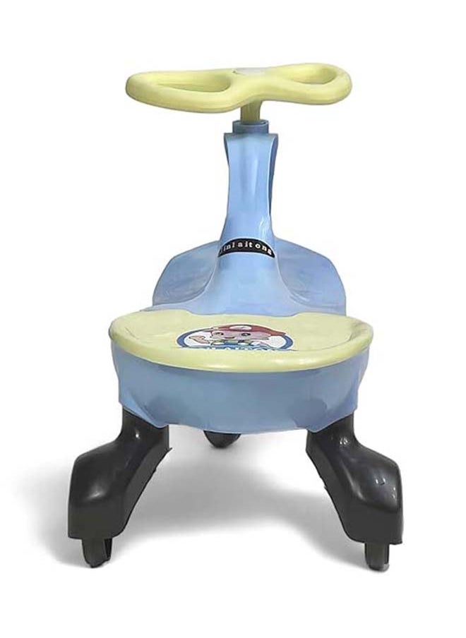 AL BADER Misura Twister Magic Ride on Kids Car, Kids Ride-On Twist Car With No Batteries, Push Ride on Toy Baby Car For Ages 2-6 Years, Swing Car Sliding PU Wheels Swing Anti-rollover Walker, Blue  - Image 3