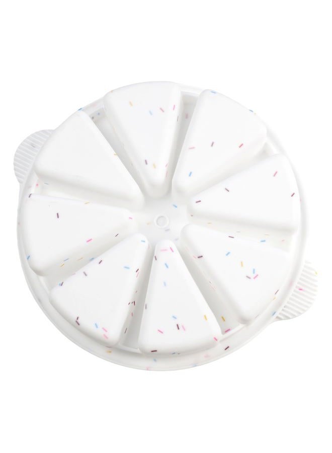 SHEbaking Silicone Scone Pans, 8-Slot Wedge Pan for Scones, Combread, Polenta or Biscuits, BPA Free, Clear, Triangular, Confetti/Festive, Baking Pan - Image 4