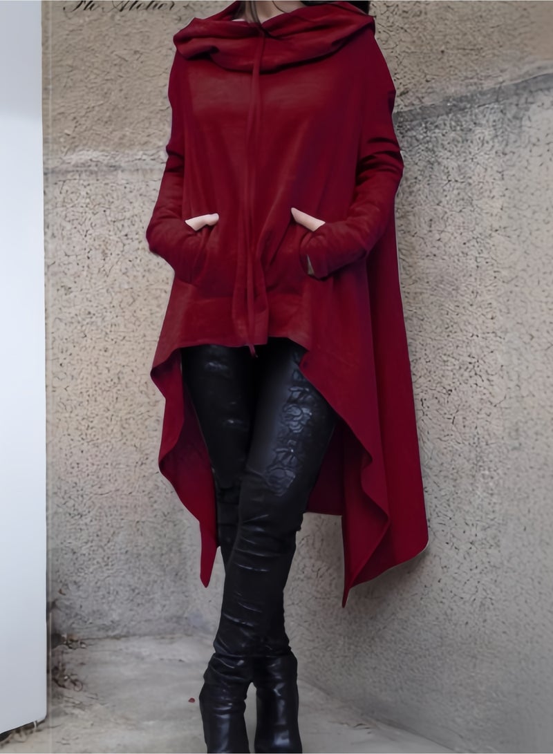 Women Pullover Hoodies Sweatshirt Long Sleeve Oversize Top Shirt Dress - Image 1