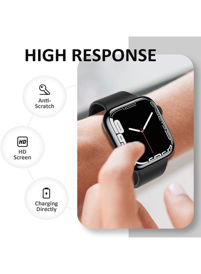 For Apple Watch Case Applewatch456 Universal TPU Electroplated Half Bag Protective Case Iwatch7 Case-Color:Rose Gold-Exterior Dimension:38/40/41mm  - Image 4