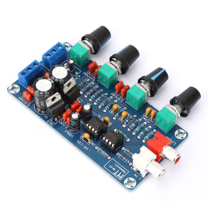 لوحة مضخم صوت مسبق لتعديل النغمة بتضخم مسبق 10 مرات بمكبر صوت NE5532 - مضخم صوت مسبق لتعديل النغمة مع تخفيض الضوضاء وتحديث مرن لمحبي الصوت - Image 3