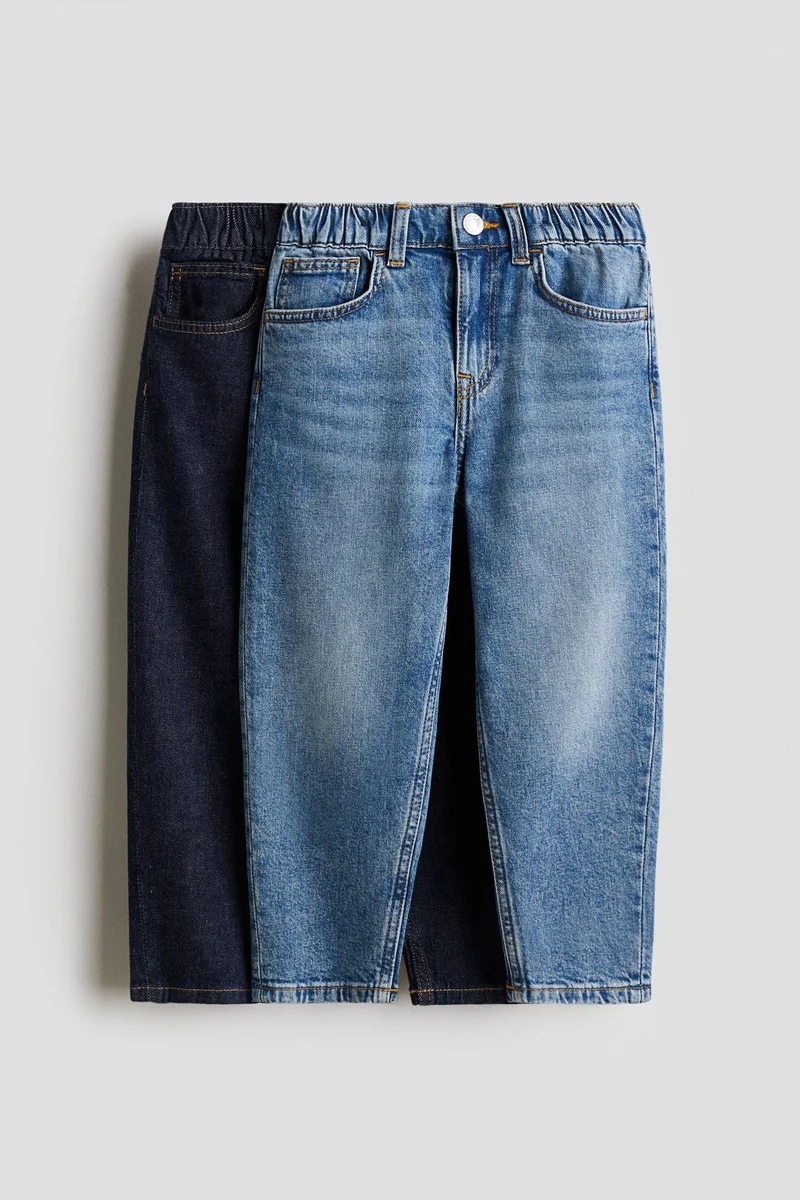 H&M 2-pack Loose Fit Tapered Leg Jeans