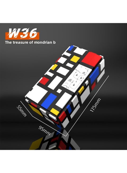 Pro-Minister Rainbow Road 2nd Generation GM Decryption Box 3rd Generation Assembled Building Blocks Adult Brain Burning Difficult Unlock Toy-Color:W36 9th Generation Decryption Box Section B (Section 35A Is Required To Decrypt)