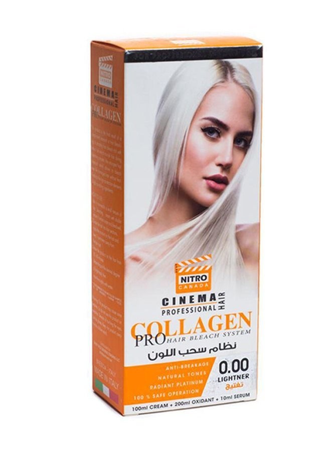 Collagen Hair Dye 8.001 Silver Blond WITH Cinema Professional Collagen Pro Hair bleach system 0.00 Lightner Multicolour 310ml - pzsku/ZAC0BC081C8DD889AD979Z/45/_/1682021889/5244fde3-67b7-4dee-8db3-79a2d99d779b