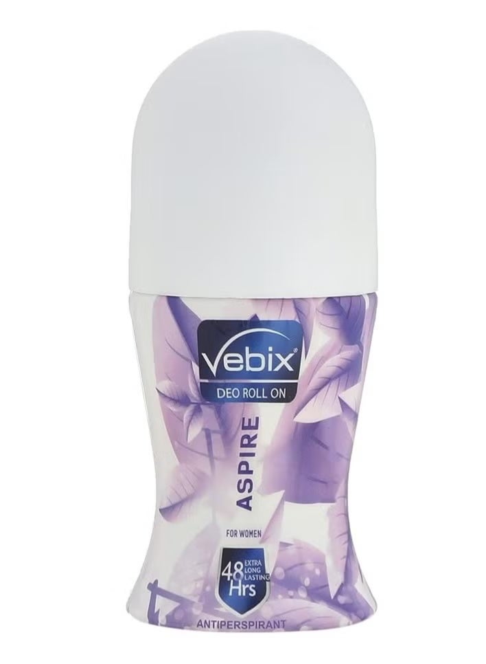 فيبكس مزيل العرق رول أون أسباير للنساء - 50 مل