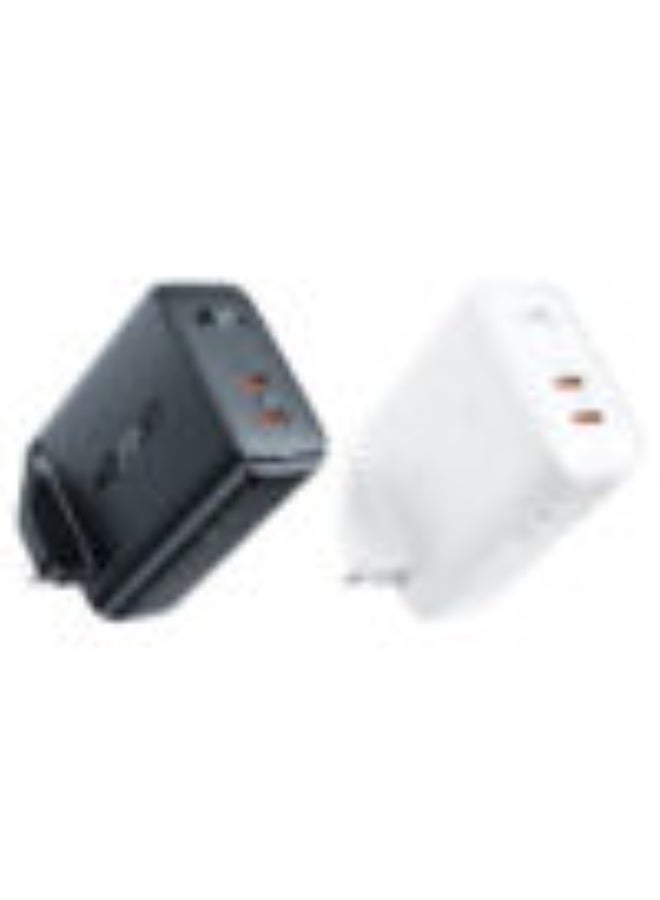 ACEFAST Gan Fast Wall Charger A32 PD50W, Dual Port USB-C, Stable charging, Faster cooling, Smaller size, Support for PPS / for PD3.0 / for PD2.0 / for QC4+ - Black - Image 2