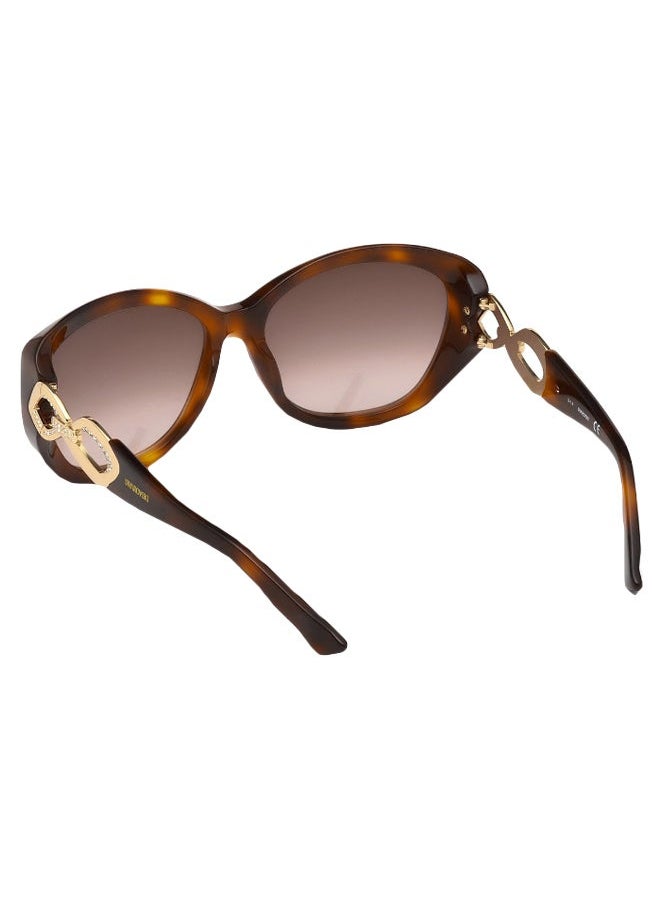 SWAROVSKI Women's Full Rimmed Oval Sunglass - Lens Size: 59 mm  - Image 3