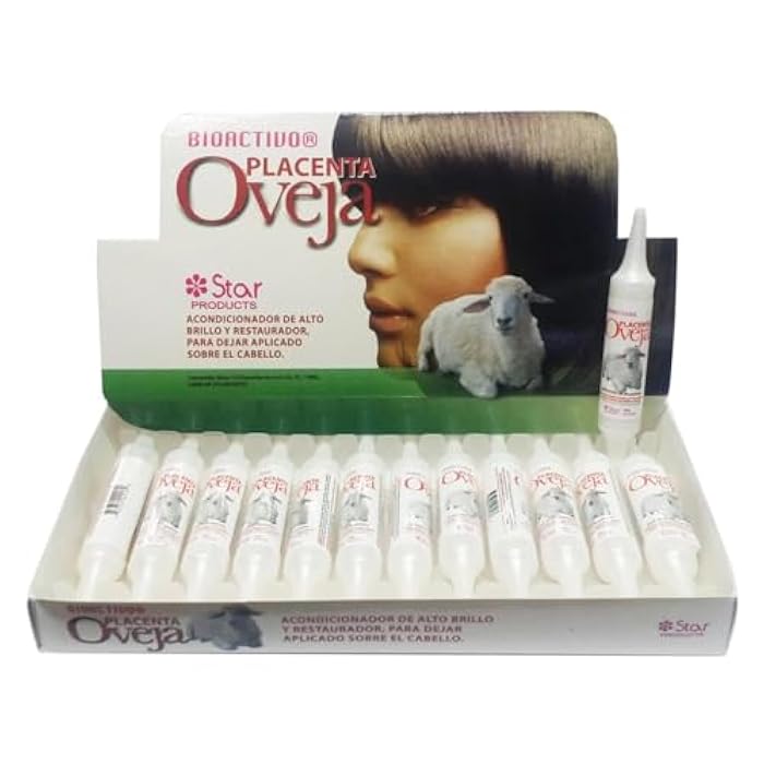 Generic Purified Placenta Sheep Leave in Hair Conditioner 12 Applications, Clear - Image 2