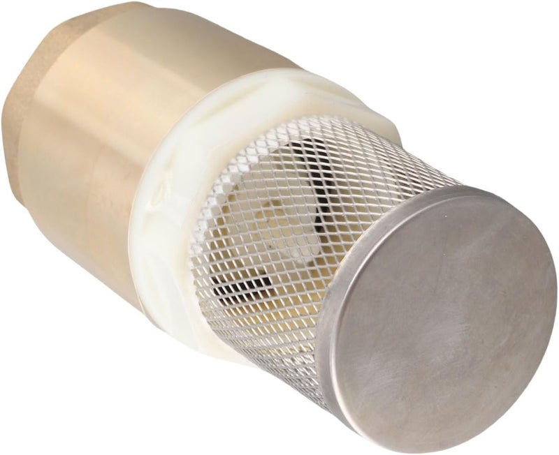 Check Valve Brass G1 Thread, 90mm Length, Single Way with Filter - Reliable Sealing, Ideal for Water and Oil Systems - Image 2