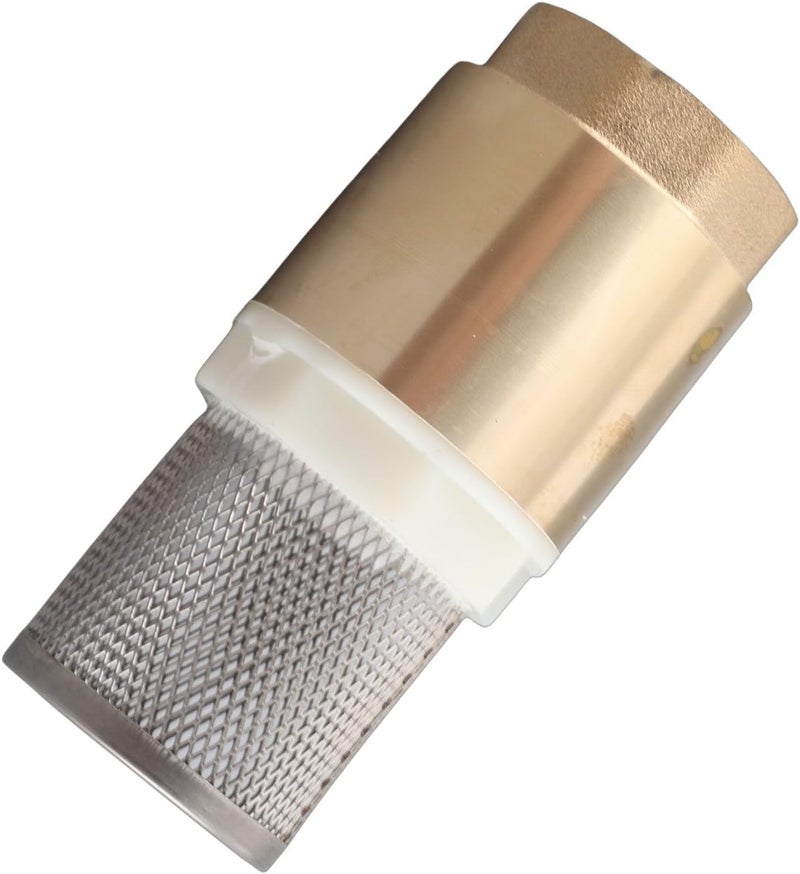 Check Valve Brass G1 Thread, 90mm Length, Single Way with Filter - Reliable Sealing, Ideal for Water and Oil Systems - Image 1