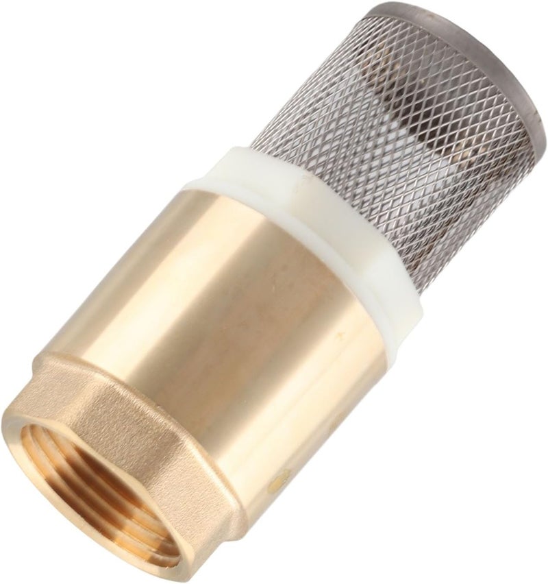Check Valve Brass G1 Thread, 90mm Length, Single Way with Filter - Reliable Sealing, Ideal for Water and Oil Systems - Image 3