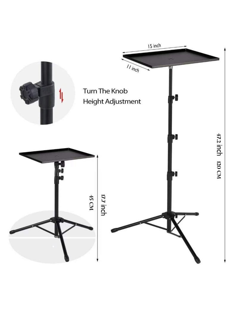 ELTRAZONE Projector Tripod Stand Universal Laptop Stand Portable For DJ Equipment Stage Or Studio Height Adjustable - Image 2