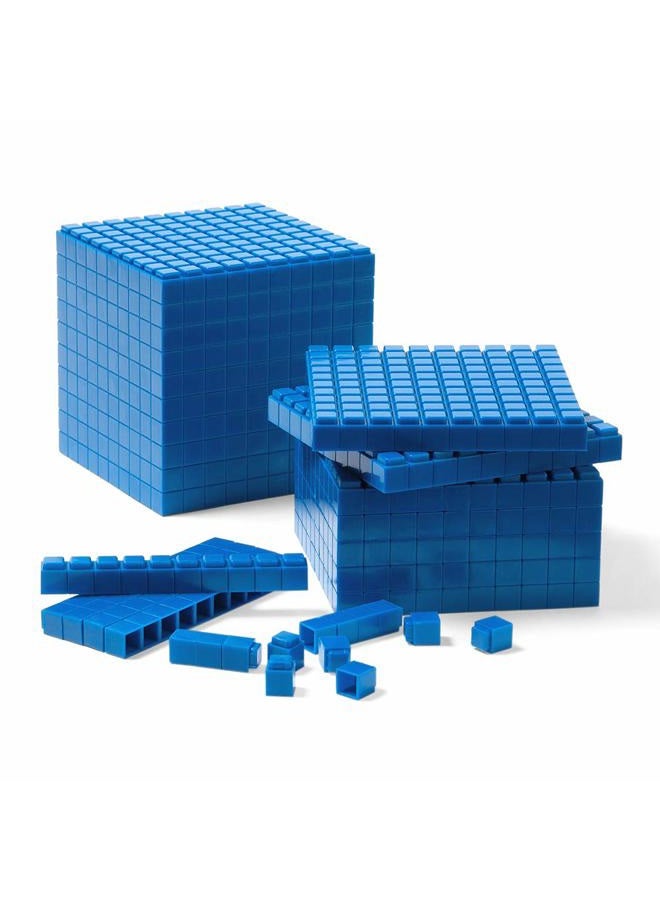 hand2mind 644 Plastic Interlox Connecting Blue Ten Blocks, Place Value Manipulatives, Base 10 Blocks, Counting Manipulatives, Math Manipulatives First Grade, Math Blocks, Place Value Blocks - Image 5