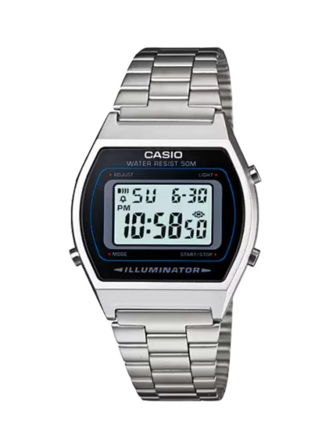 CASIO Unisex Stainless Steel Digital Watch B640WD-1A - 35 mm