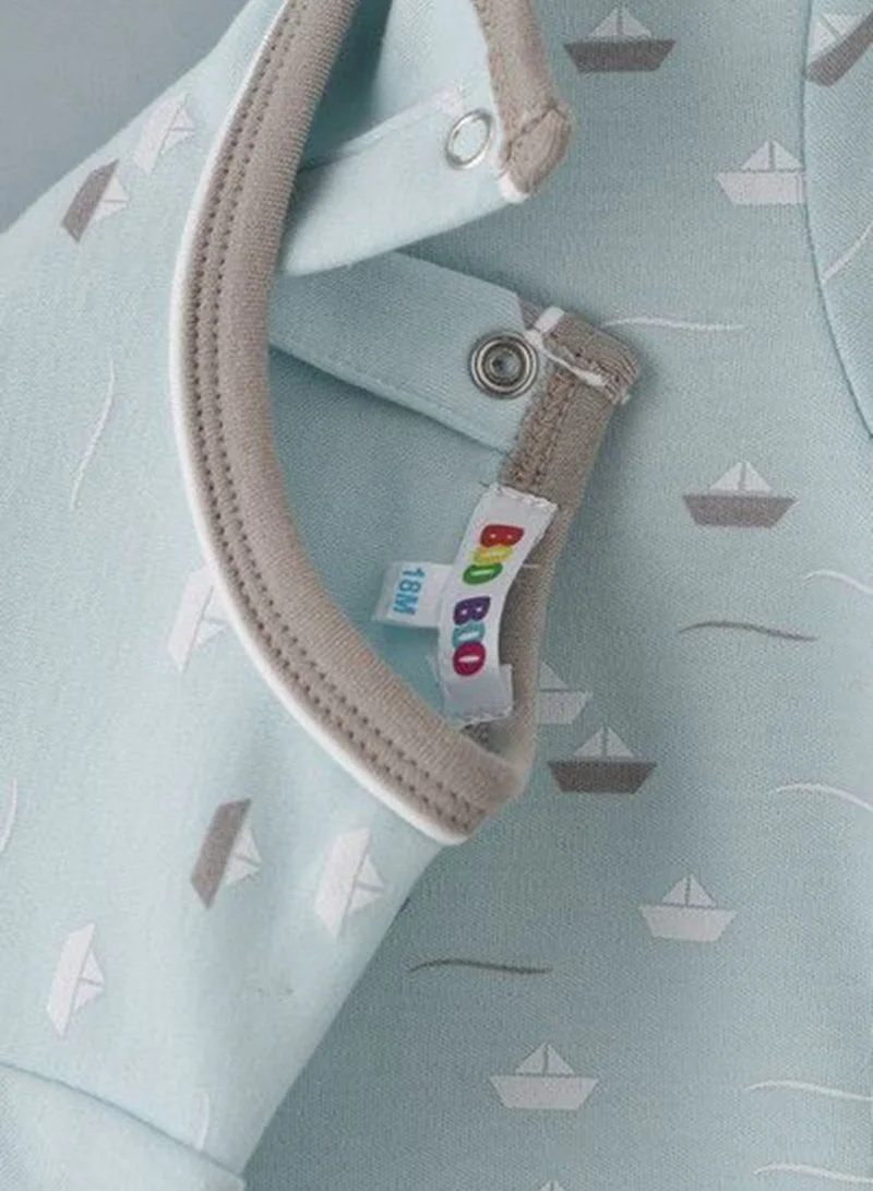 Boo Boo Infant All Over Printed T-Shirt & Dungaree Set