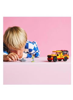 LEGO LEGO Lifeguard Beach Rescue Truck Toy With 2 Minifigures And A Shark Figure - Building Set 60453  - Image 5