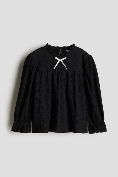 اتش اند ام Picot-Trimmed Blouse