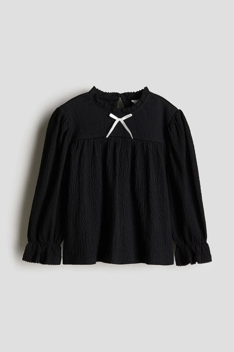 اتش اند ام Picot-Trimmed Blouse