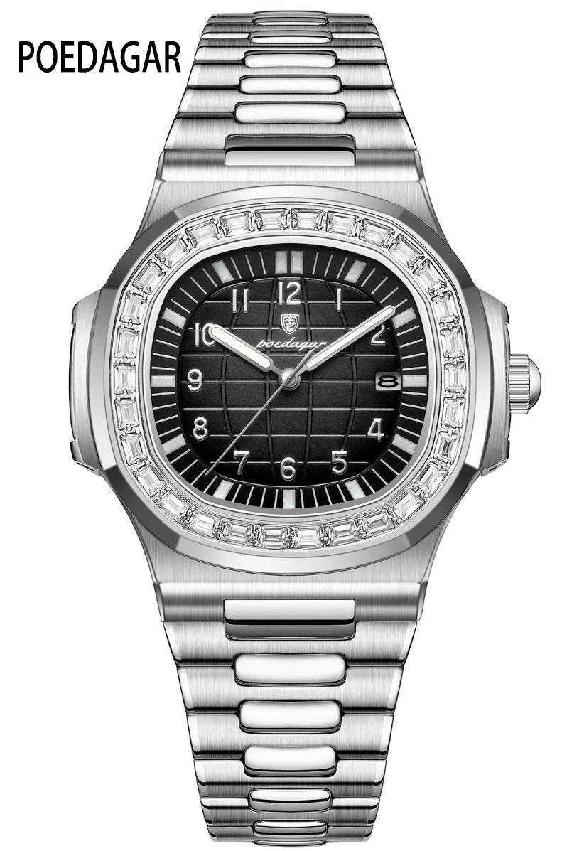 POEDAGAR Man Watch Waterproof Luminous Men's Watch Quartz- 38mm - Image 1