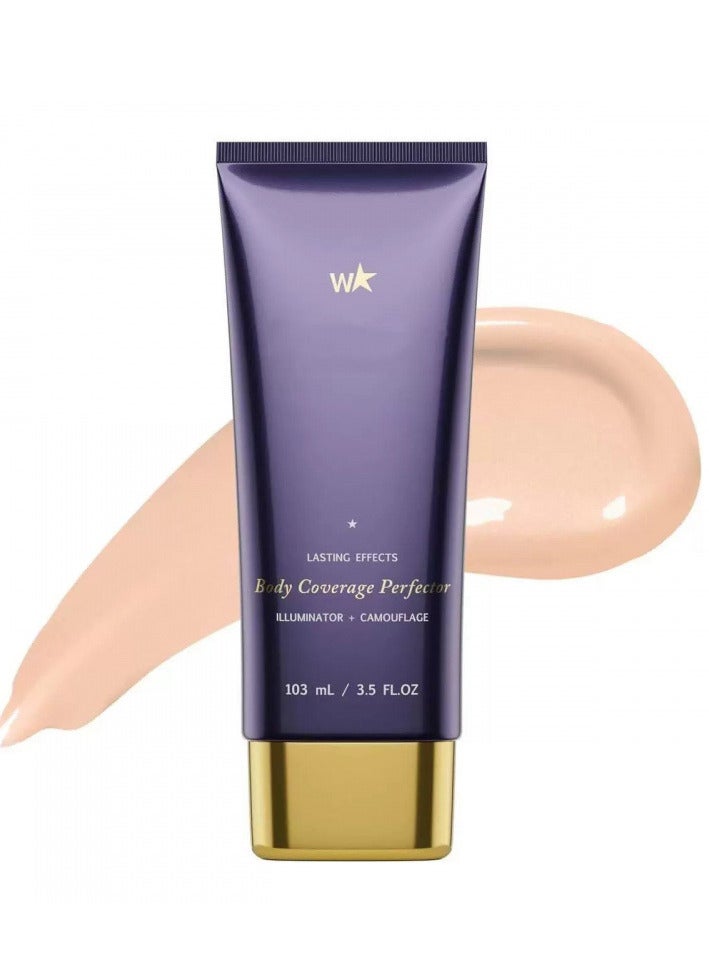 Westmore Beauty Body Coverage Perfector 3.5 Oz (Light Radiance) - Leg Makeup, Body Makeup, Tattoo Cover Up Makeup Waterproof And Sweat Proof - Image 1