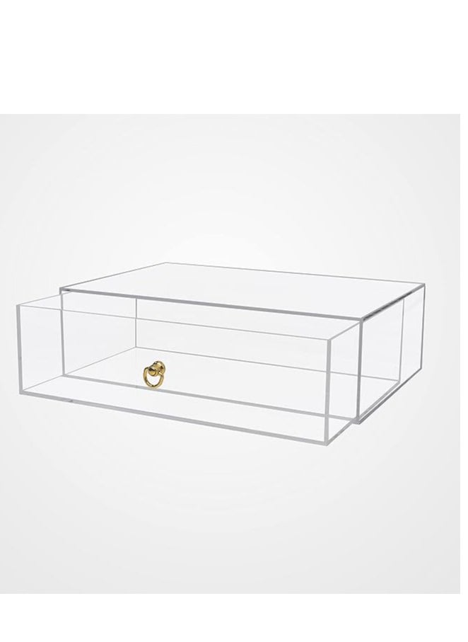Creative Planet Creative Planet 1-Level Acrylic Storage Organizer Drawers for Jewelry, Makeup, Hair Accessories, Cosmetics, Sunglasses, and Toiletries - Extra Large Size  - Image 2