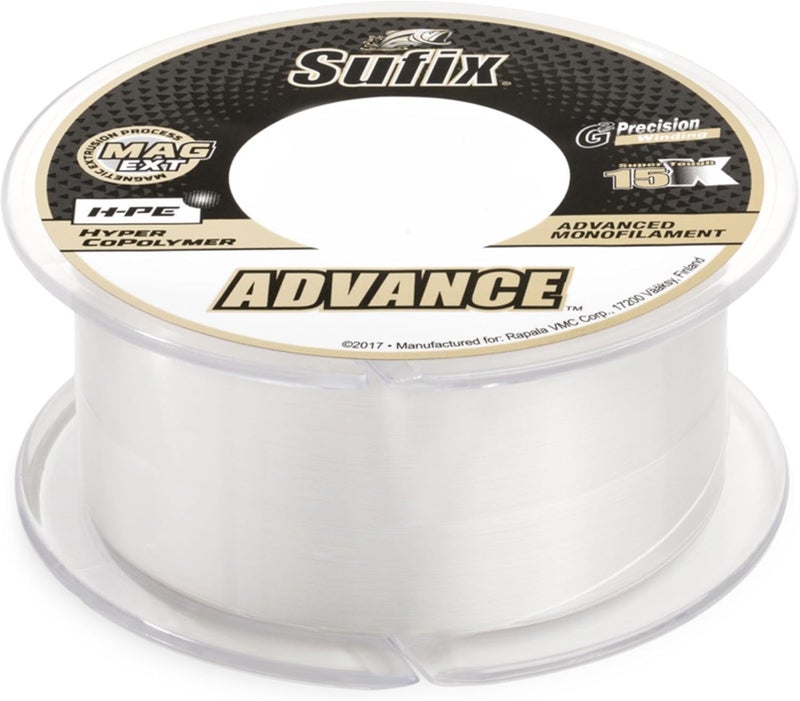 Sufix Advance Clear Monofilament 250-330 Yard Spools - Image 1