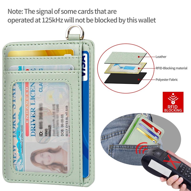 EcoVision Slim Minimalist Front Pocket Wallet, RFID Blocking Credit Card Holder Wallet with Detachable D-Shackle for Men Women - Image 4