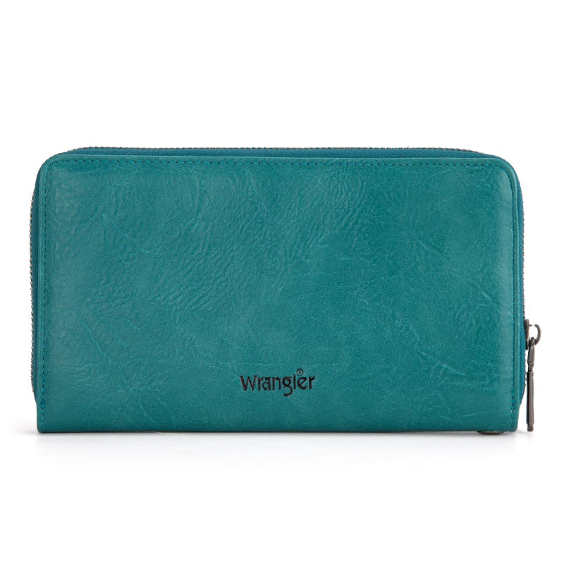 Wrangler Womens Wallet Wristlet Long Purse Designer Clutch Large Capacity Credit Card Holder for Women Men - Image 5