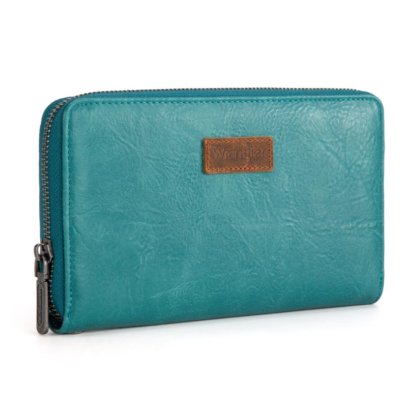 Wrangler Womens Wallet Wristlet Long Purse Designer Clutch Large Capacity Credit Card Holder for Women Men - Image 4