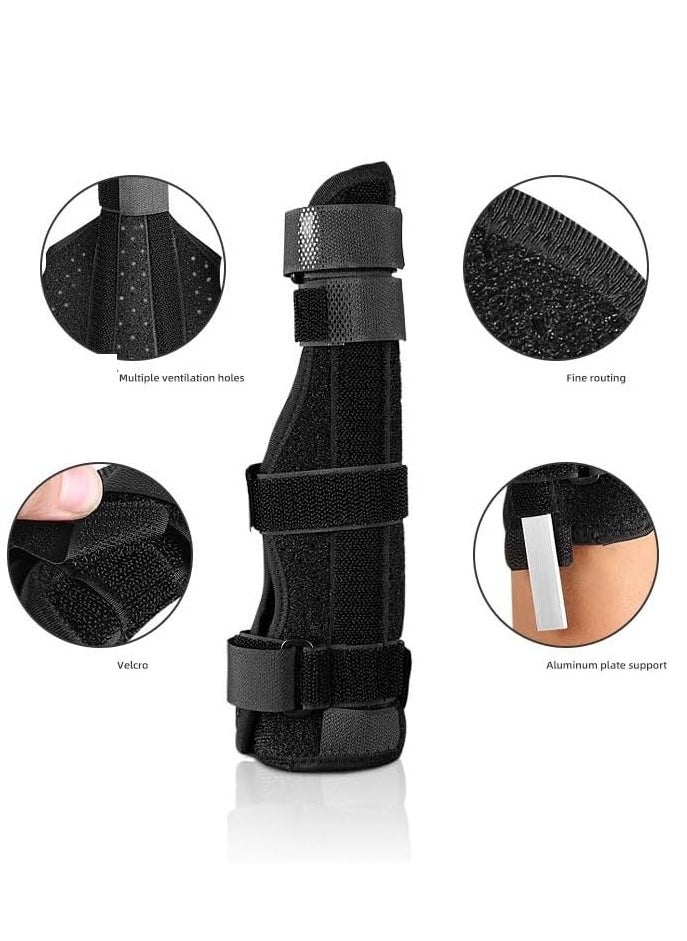 RATSAW - Boxer Finger Splint and pinky Splint Support for Trigger Finger boxer's Fracture Finger Fracture Tendonitis Metacarpal Fracture Sprains Fits Both Left and Right HandM Size - Image 1