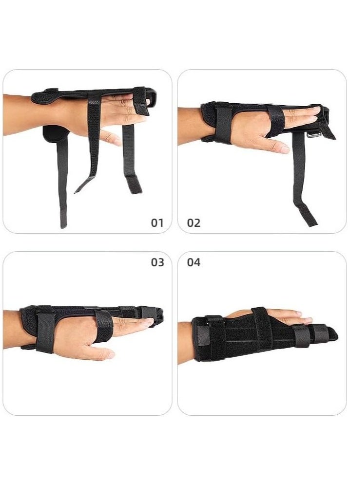 RATSAW - Boxer Finger Splint and pinky Splint Support for Trigger Finger boxer's Fracture Finger Fracture Tendonitis Metacarpal Fracture Sprains Fits Both Left and Right HandM Size - Image 1