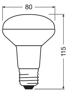 Osram OSRAM PARATHOM LED CLEAR REFLECTOR 63 5.9W DIMMABLE WARM SCREW, O-LED-R63-5.9W-DM-WS  - Image 2