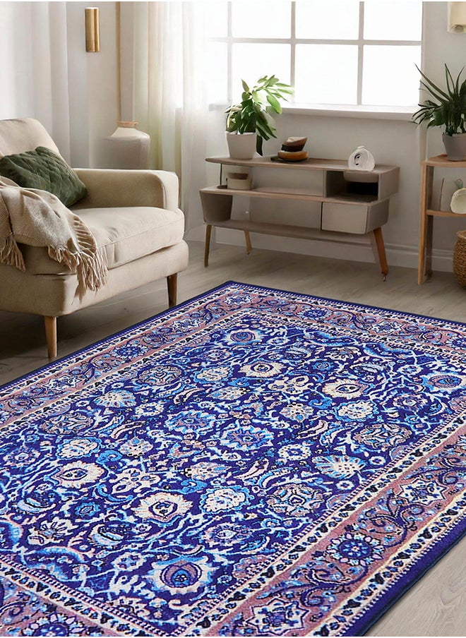 Polyester Printed Vintage Home Floor Decor Carpet Rug Anti Skid Backing for Home, Living, Office, Rooms & Bedroom, 121 X 182 Cm
