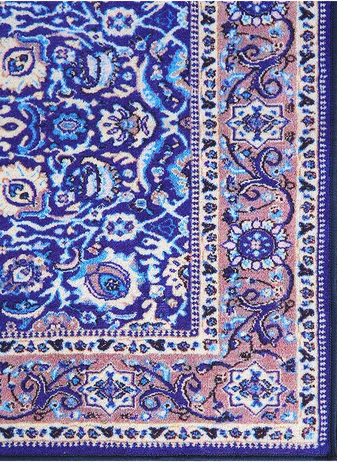 Polyester Printed Vintage Home Floor Decor Carpet Rug Anti Skid Backing for Home, Living, Office, Rooms & Bedroom, 121 X 182 Cm