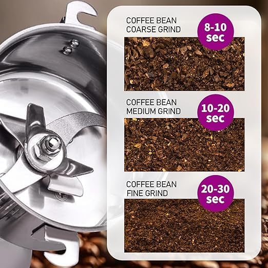 Vivatra Vivatra Vishvas Masala Grinder Machine for Home Use with 300gm Dry Masala Spices Mixer Grinder Machine 300 GM B Stainless Steel  - Image 3