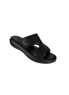 barjeel uno 008-3461 Barjeel Mens Arabic Sandals 21410-13 Black  - Image 1