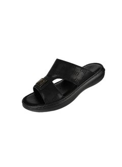 barjeel uno 008-3461 Barjeel Mens Arabic Sandals 21410-13 Black  - Image 3
