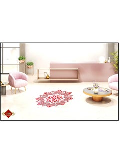 Uniq UNIq Large Madhubani Mandala Art Inspired Rural Tribes Self Adhesive Transparent RangoliHome DecorDiwaliFloor Stickers  - Image 3