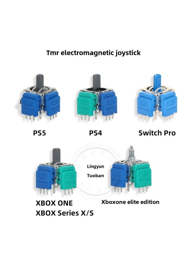 Generic PS5 Handle TMR Hall Rocker PS4 XBOX ONE Series X/S 3D Electromagnetic Induction Joystick-Product Color:Ps4-tmr Joystick  - Image 2
